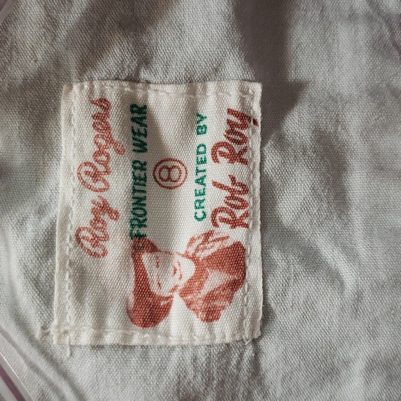 Vintage 1950s Roy Rogers Frontier Wear Western Red Fringe Boys Shirt, Size 8 - Picture 2 of 9